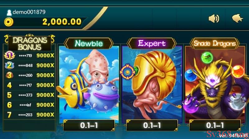 cách chơi five dragon fishing Lựa chọn phòng chơi phù hợp